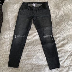Maternity Jeans-dark gray